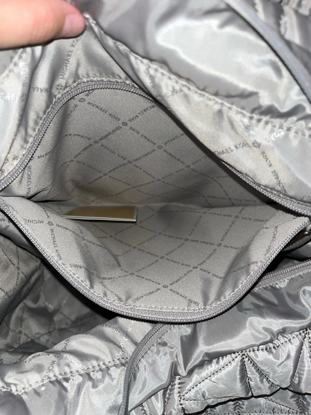 Michael Kors Quilted Tote in Taupe - Picture 4 of 5